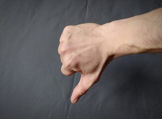 hand sign dislike