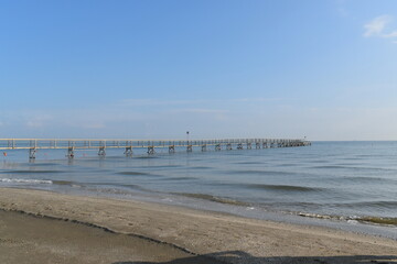 Fototapeta premium pier on the beach Rimini