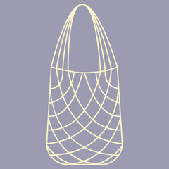 White string bag. Zero wast.