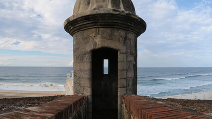 Sentry Box or Garita at Castillo San Felipe in San Juan