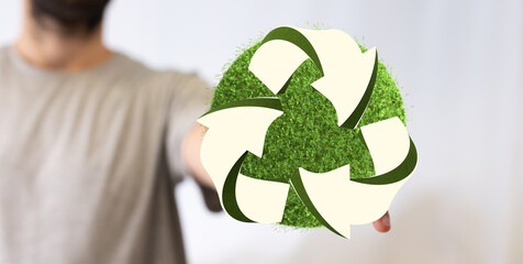Recycled eco zero waste lifestyle. Ecological design Recycle