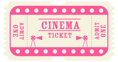 vintage cinema ticket