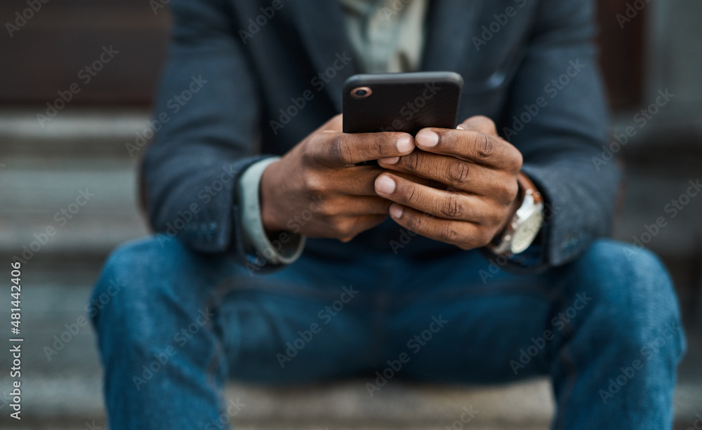 Poster use your phone for instant business updates