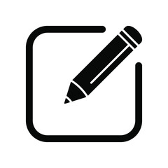 Edit icon symbol vector. Edit text icon.