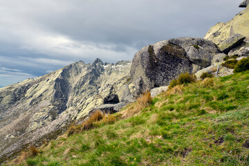 Espaldar de Los Galayos. Sierra de Gredos. Avila.  España.