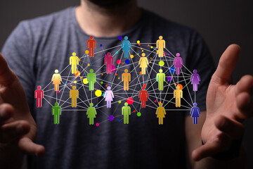 Unity group and teamwork concept