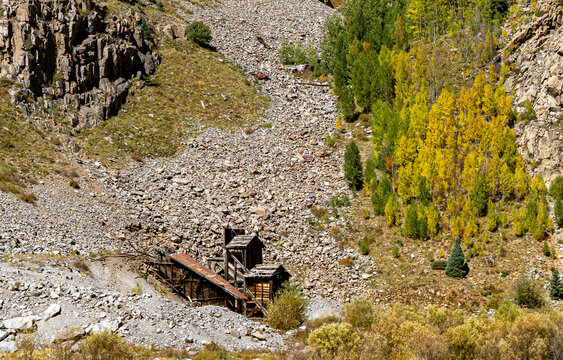 An abandoned silver mine near Silverton, Colorado