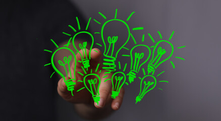 Concept creative idea and innovation.