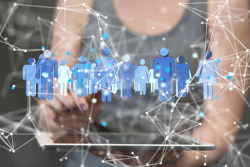 Unity group and teamwork concept
