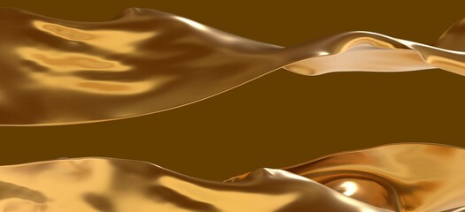 silk gold wave swirl premium 3d background