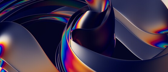 colorful flow poster. Wave Liquid shape