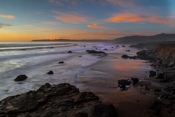 Fototapeta na wymiar California Coast Sunset