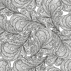 seamless abstract pattern with peacock feather.