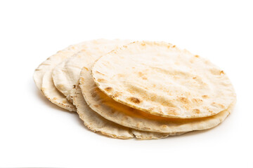 Arabic bread. Flat pita bread.
