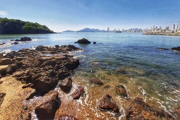 coast of the sea in Balne&aacute;rio Cambori&uacute;