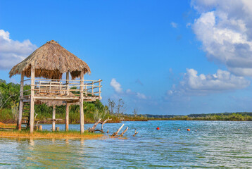 Beautiful view of the Occom lagoon, with the lookout post
