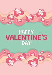 happy valentine's day banner design for website 