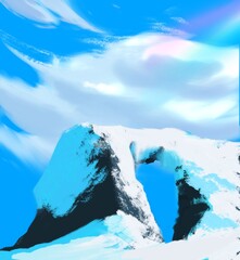 winter mountain landscape