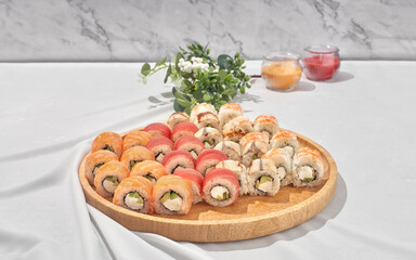 set of rolls on a neutral light background