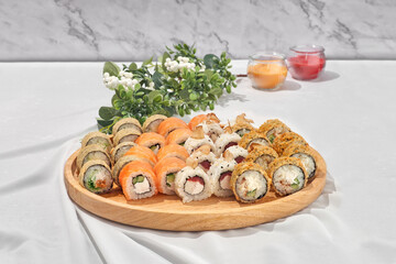 set of rolls on a neutral light background