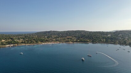 golfe de Saint-Tropez dans le var en Provence sud de la France