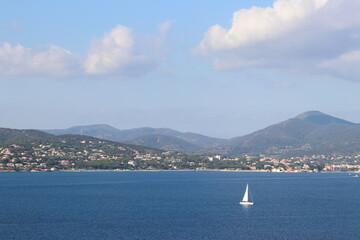 golfe de Saint-Tropez dans le var en Provence sud de la France