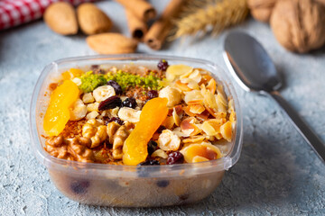 Traditional delicious Turkish dessert; Ashura (Asure)