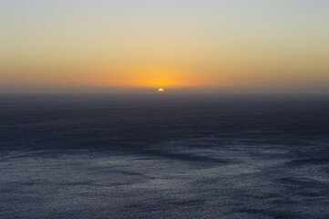 sunset over the sea