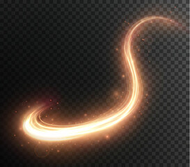 Light golden Twirl. Vector PNG. Curve light effect of golden line. Luminous golden circle. PNG Light gold pedistal, podium, platform, table. © Виктория Проскурина