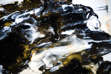 Traditional Ottoman Turkish marbling art. Natural Luxury. EBRU- Ancient oriental drawing technique. Extra special and luxurious- ORIENTAL ART. Ripples of agate.