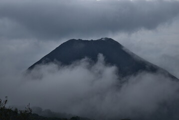 clouds over mountain