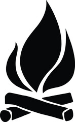 camp fire icon.