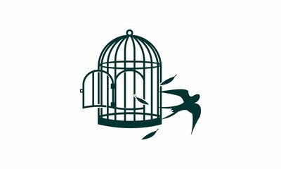 Bird Flying From Cage Image