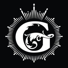 Letter G logotype. Logo design concept template 