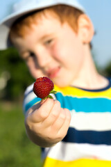 red sweet strawberries