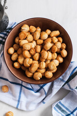 Shi - baursak, Kazakh national baking, small  fried doughnuts.