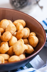 Shi - baursak, Kazakh national baking, small  fried doughnuts.