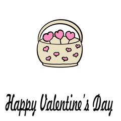 valentine's day gift,valentine's day gift box,basket with hearts, glasses with hearts,champagne bottles and 2 glasses,for a romantic date,2 birds in love,strawberries,a letter with valentine's day