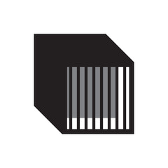 square prison icon modern logo vector graphics 