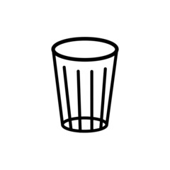 trash bin icon line symbol logo 
