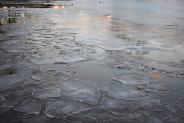 ice on the river