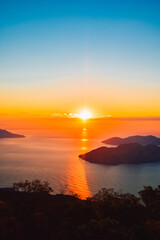 Sunset in the tropic