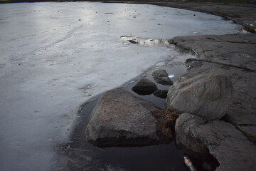 ice on the river