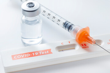 COVID-19 self test kit and vaccine
