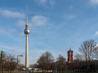 Berlin. The beautiful capital of Germany. TV tower.