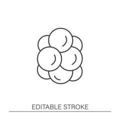  Diet line icon. Cholesterol content. Energy value. Nutrition facts concept. Isolated vector illustration. Editable stroke. Vector illustration