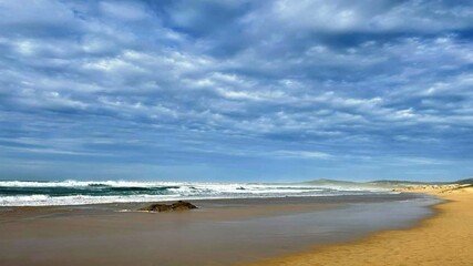 Playa de Galicia durante el invierno
