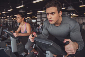 People in gym