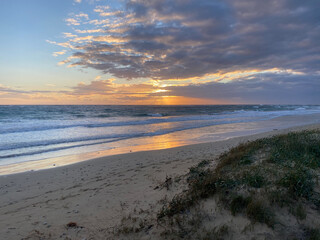 sunset at the beach