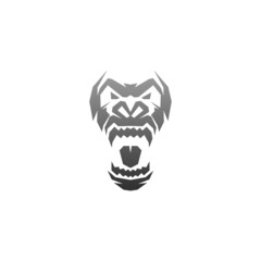 Gorilla logo design vector icon template